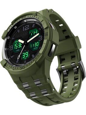 Men's Green Analog Quartz Compatible Samsung Galaxy Classic LED Digital Watch